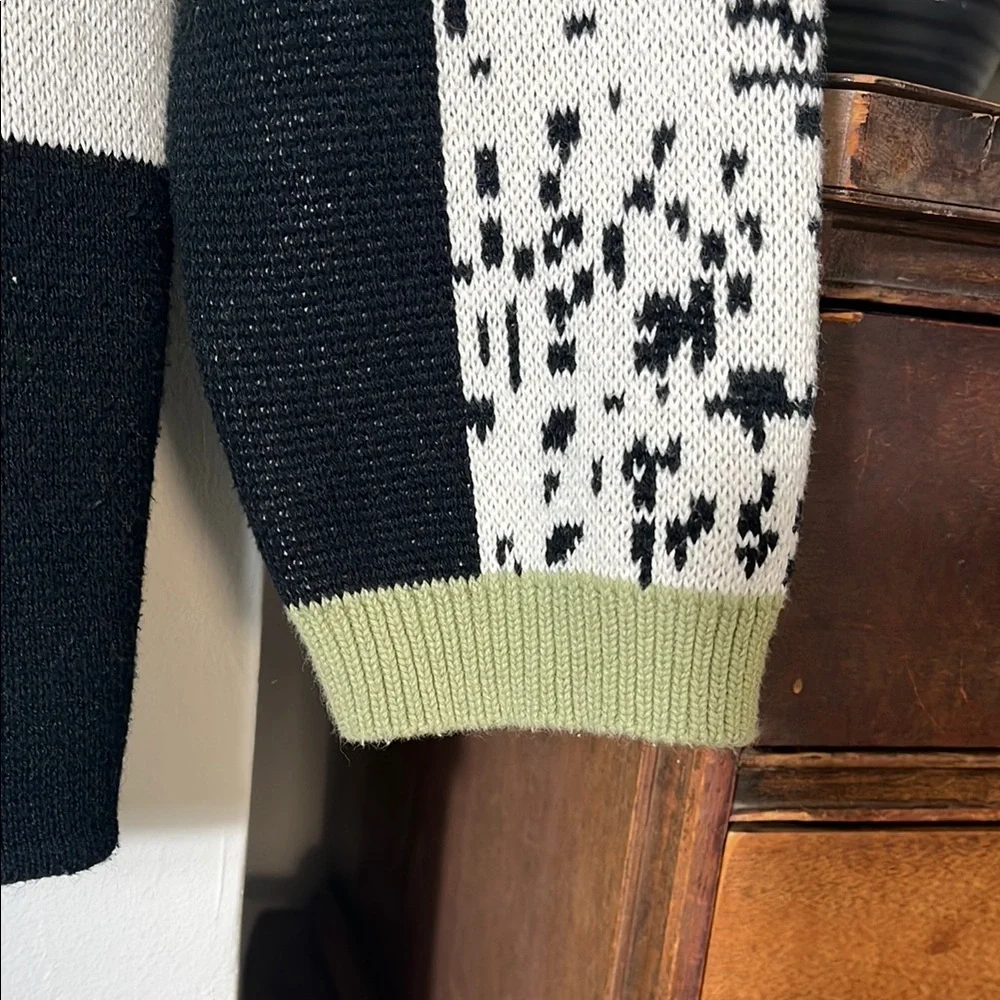 Patchwork Button-Up Cardigan - Picture 8 of 14